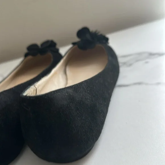 Pre owned J.Jill Elegant Black Floral Women's Flats - Picture 12 of 16